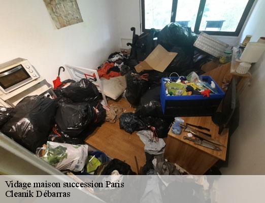 Vidage maison succession 75 Paris Cleanik Débarras