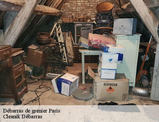 Débarras de grenier  paris-75000 Cleanik Débarras