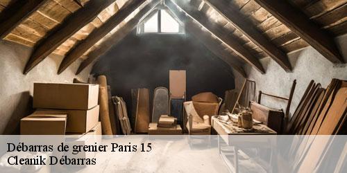 Débarras de grenier paris-15-75015 Cleanik Débarras