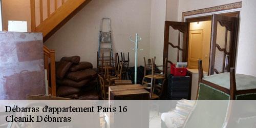 Débarras d'appartement  paris-16-75016 Cleanik Débarras