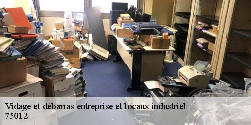 Vidage et débarras entreprise et locaux industriel  paris-12-75012 Cleanik Débarras